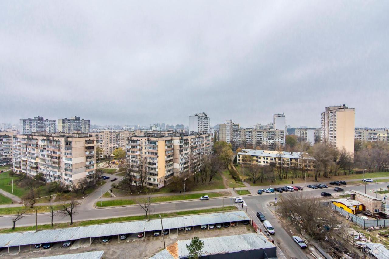 Стильные Апартаменты,Метро Вырлица,Метро Харьковская Kyjev Exteriér fotografie